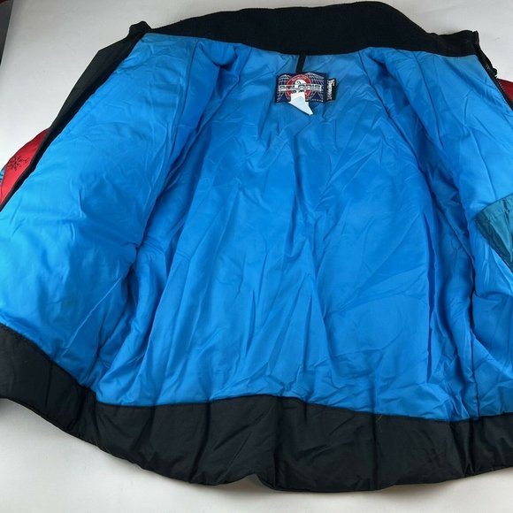 Vintage Polaris Snowmobile Sled Thermo-Loft Insulated Racing Ski Jacket Medium - Picture 10 of 12